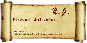 Michael Julianna névjegykártya